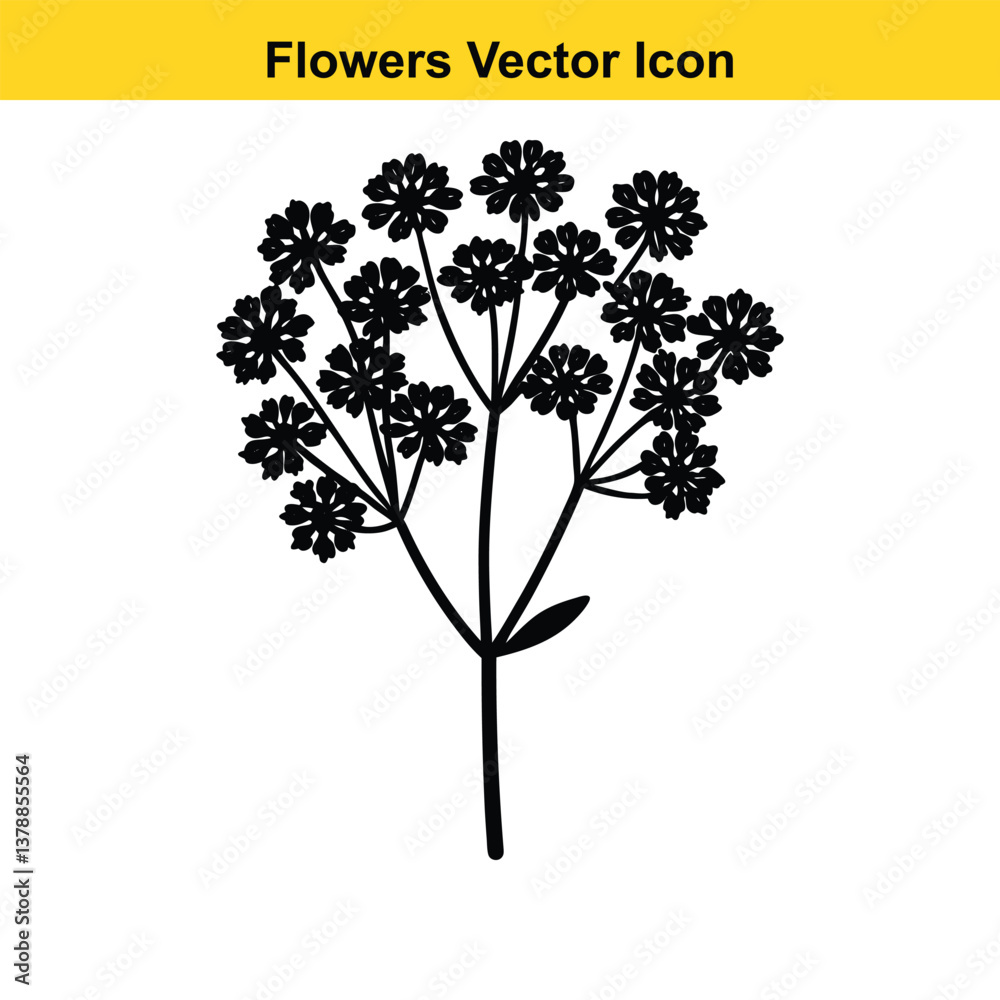 Fototapeta premium Abstract floral vector illustration and decorative patterns.