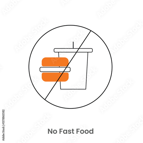  restaurant icons as no fast food 