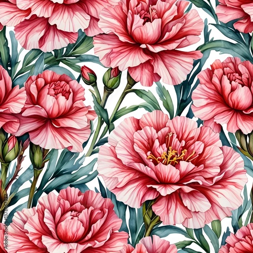 Carnation flower pattern