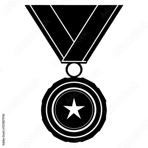 sports medal  silhouette vector illustrator 