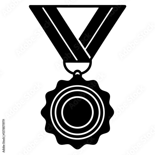 sports medal  silhouette vector illustrator 