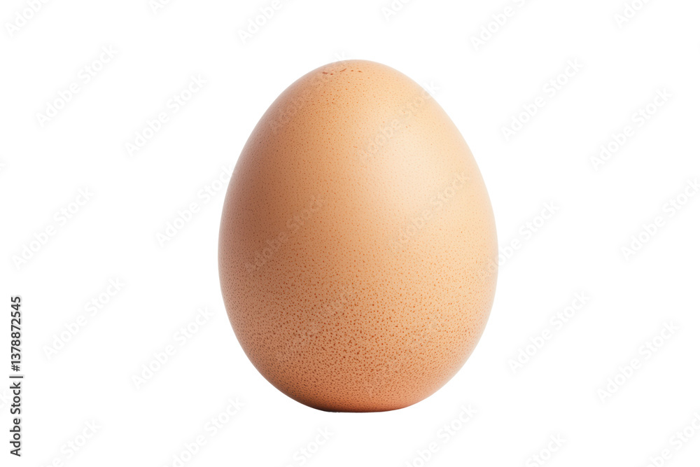 Brown chicken egg isolated on white background with detailed texture, cut out Brown chicken egg isolated on white background with detailed texture, cut out