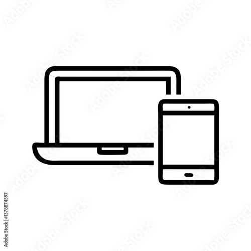 Laptop Phone Icon