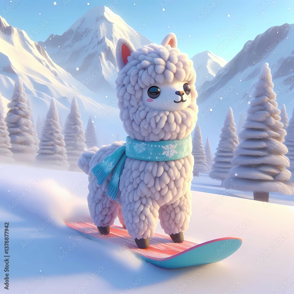 Fototapeta premium Alpaka