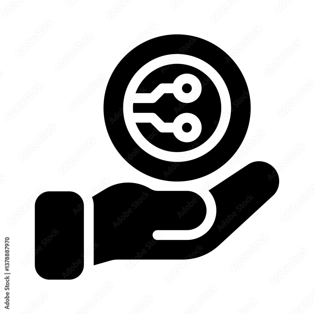 blockchain glyph icon blockchain glyph icon