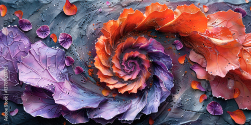  Background illustration with flowers for holiday cards,Generated by AI