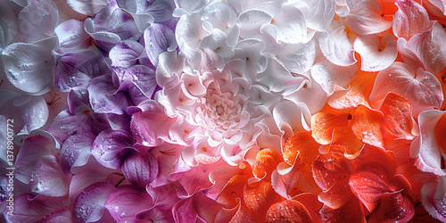  Background illustration with flowers for holiday cards,Generated by AI