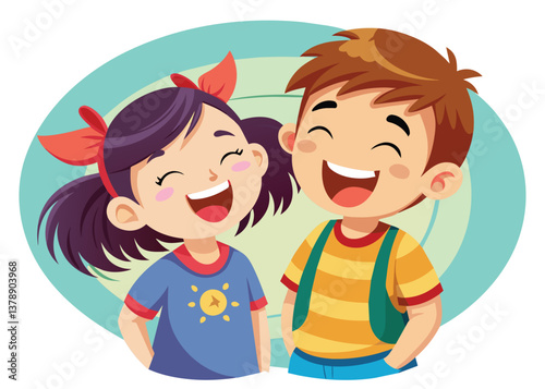 kids laughing together