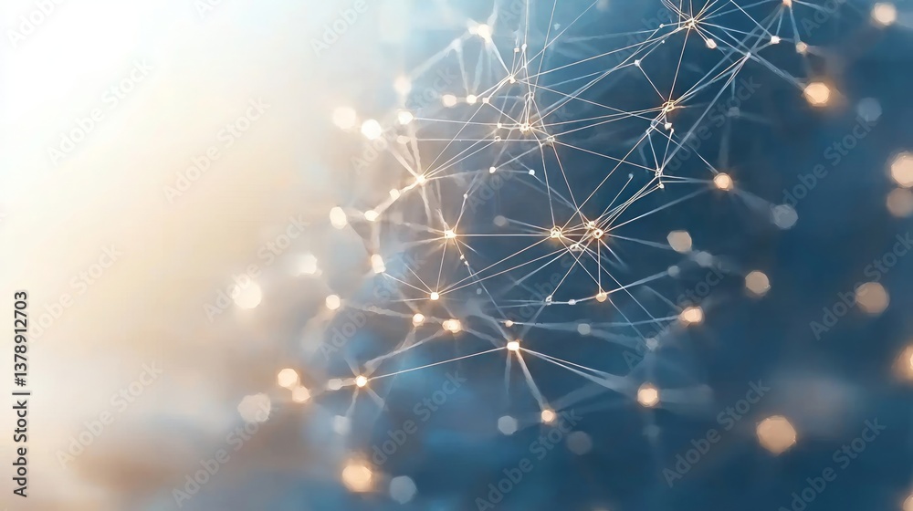 Naklejka premium complex illustration of network and team connecting together in an array for business