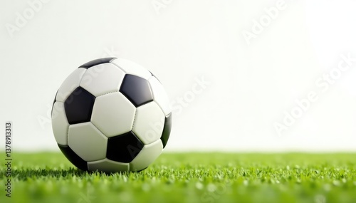 Studio shot, pristine white background, football , photo, background