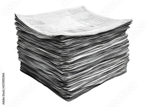 stack of newspaper