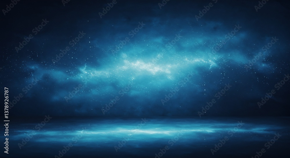 Fototapeta premium Dark Blue Moody Night Sky Background. AI Generated