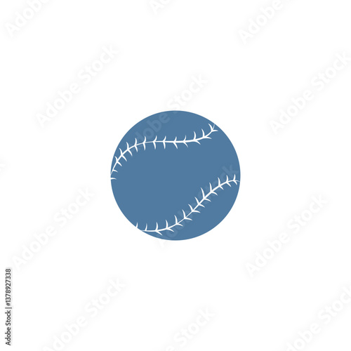 sport Essentials: blue Icon – Minimalist Athletic Vector Icons for sport, Fitness & Gym Equipment baseball ball