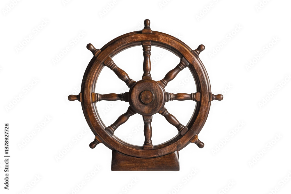 Obraz premium Steering wheel isolated on transparent background.