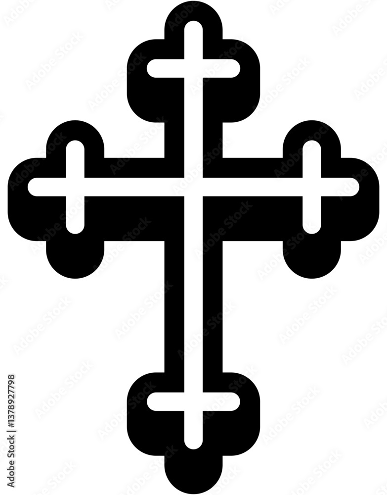 Fototapeta premium cross icon design