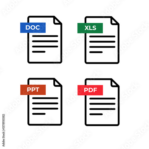 Set of format and extension of documents. Microsoft Word .doc Microsoft Excel .xls Microsoft PowerPoint .ppt .pdf Adobe Acrobat, Nitro Reader, Foxit Reader.