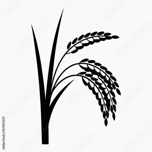 Autumn wheat field with ripe grains and green plants in a sunny landscape, showcasing a variety of crops like barley, oats, and corn, in a simple and vibrant vector illustration