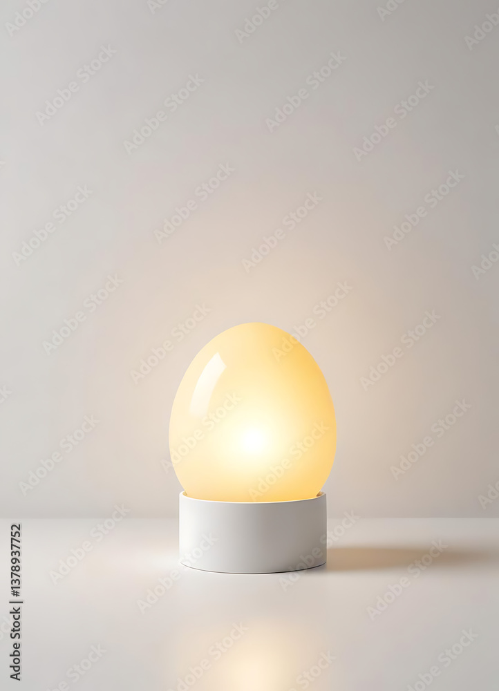 Minimalist Square Light Lamp on White Surface Minimalist Square Light Lamp on White Surface