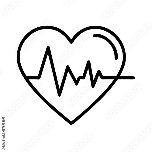 Heart EKG Icon