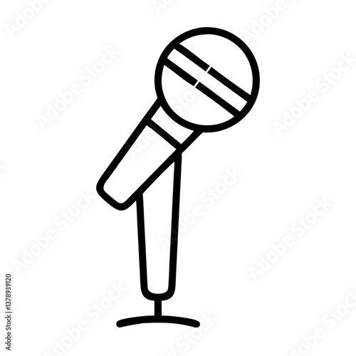 Microphone Stand Icon