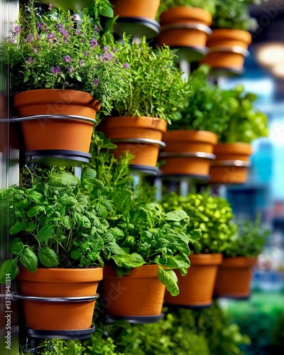 A modern urban balcony tran...