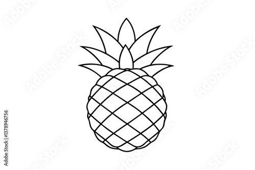 vector illustration of pineapple