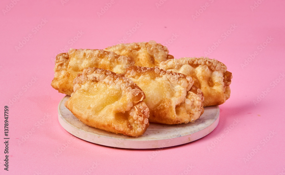 ビビットな背景の餃子 ビビットな背景の餃子