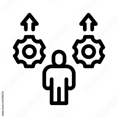 personal growth line icon