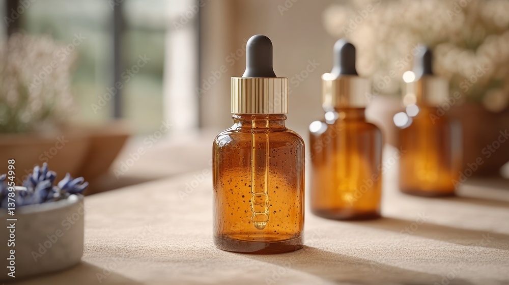 Amber Glass Bottles with Droppers Amber Glass Bottles with Droppers