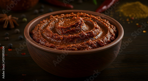 Artisan Nduja Spread Displayed in Rustic Bowl with Spicy Accoutrements