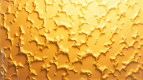 texture of a yellow lichen