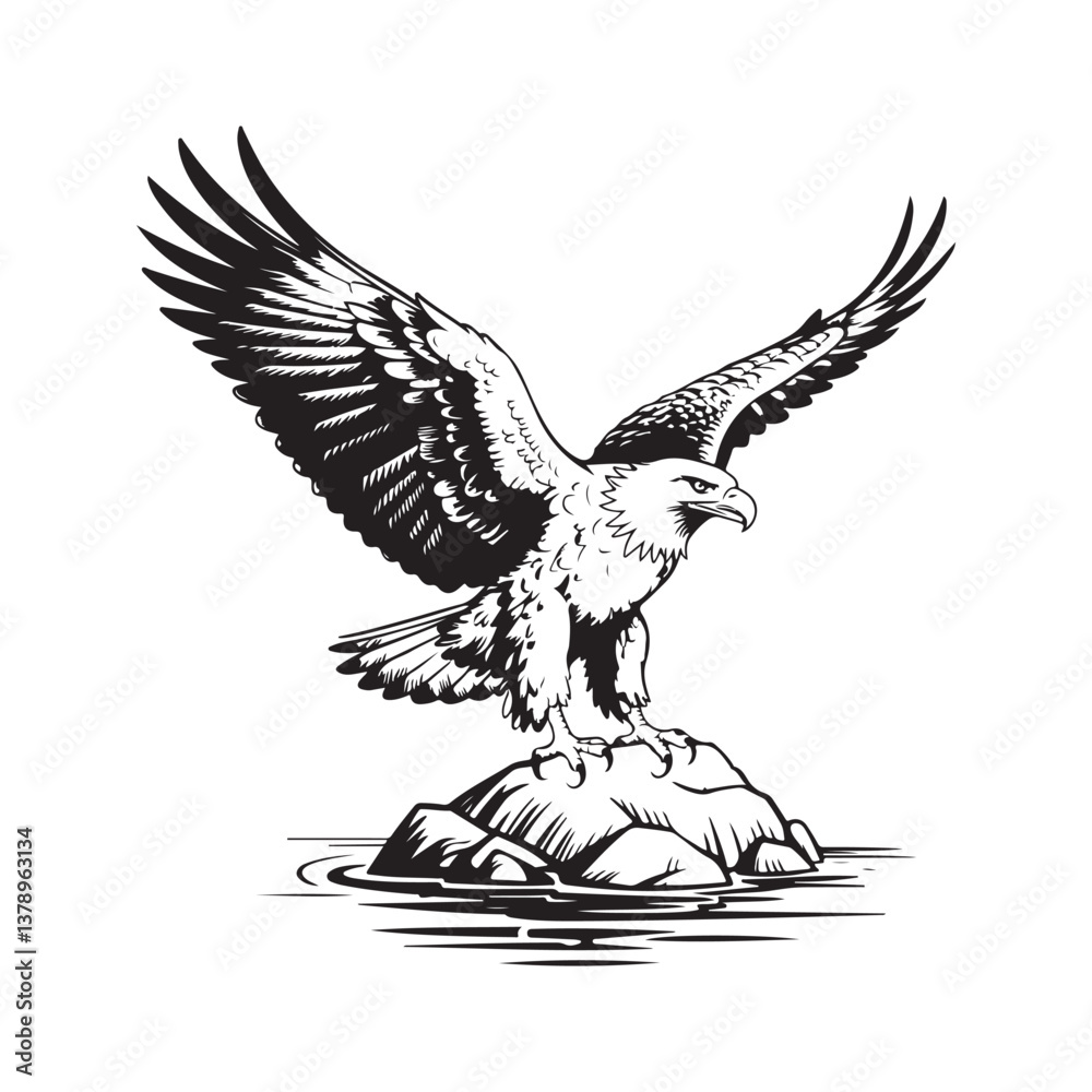 Obraz premium Uncommon Eagle Vector File