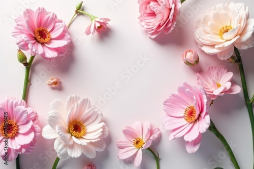 Delicate pastel blooms, minimalist arrangement, bloom, purple