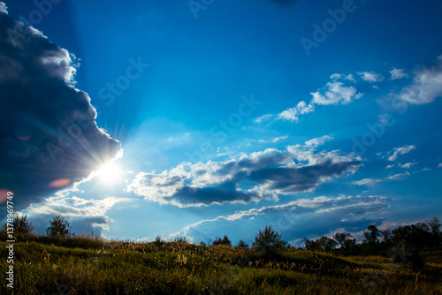 Fototapeta Naklejka Na Ścianę i Meble -  Landscapes with sky and clouds