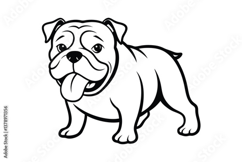pug dog vector illustration