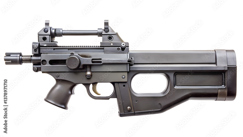 Isolated pistol with bullets on white background Isolated pistol with bullets on white background