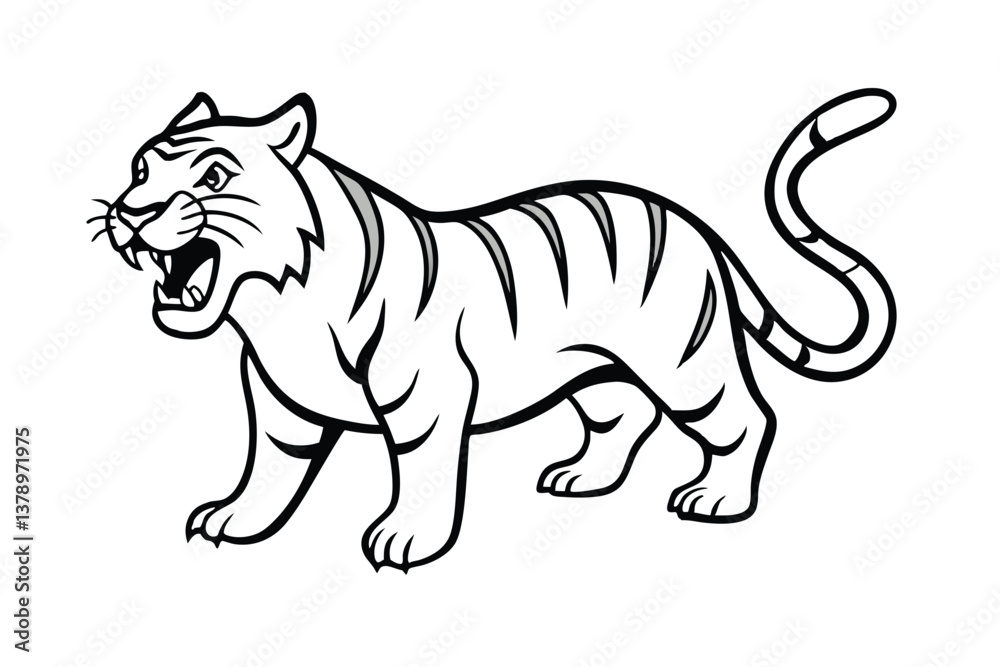 tiger vector illustration tiger vector illustration