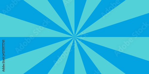 Colorful sun rays sunburst pattern background. Vintage beam sunburst texture. Sunlight horizontal spiral background. Eye catching vector background for product campaign. Gradient banner for poster