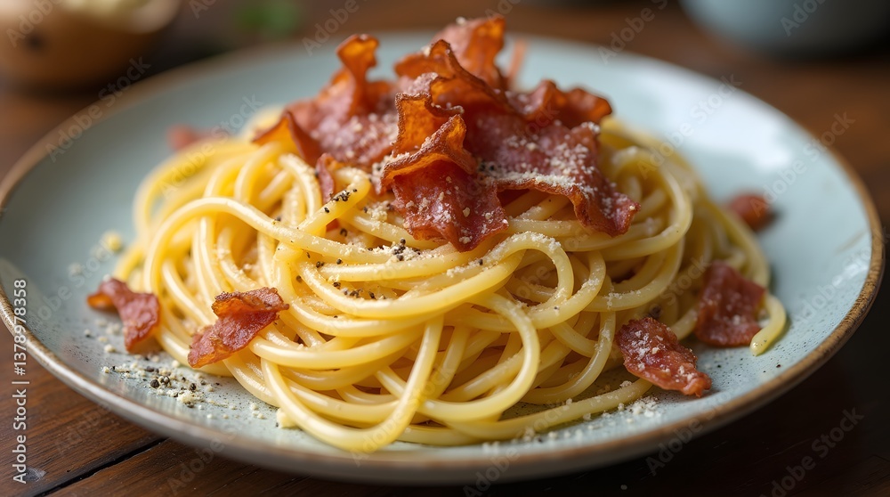 Spaghetti Carbonara with Pancetta and Parmesan Spaghetti Carbonara with Pancetta and Parmesan