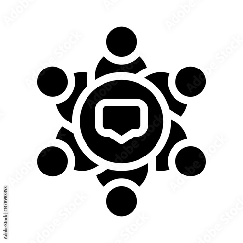 meeting glyph icon