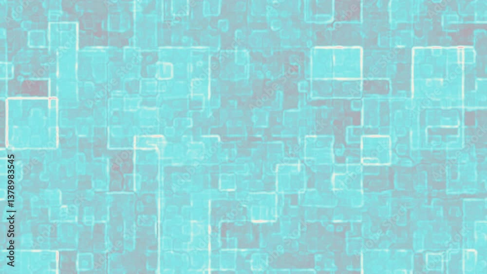 Bright cyan blue abstract digital square grid pattern with tech texture and futuristic style great for innovation themed ads cyber monday tech flyers and web design background