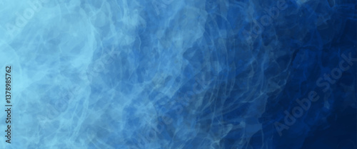 Blue sea with waves. Vector watercolor background for cover design, card, flyer, poster. Summer illustration. Storm. Dark blue ocean and waves. Grunge vector texture.	
