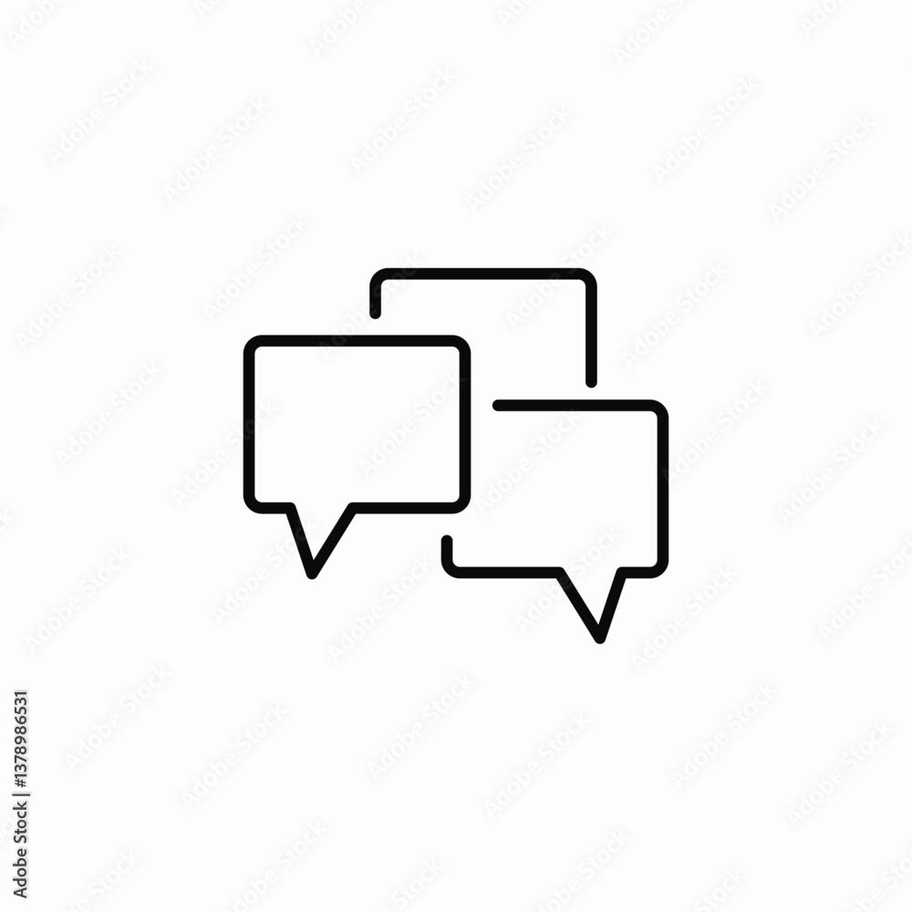 group conversation icon sign vector group conversation icon sign vector