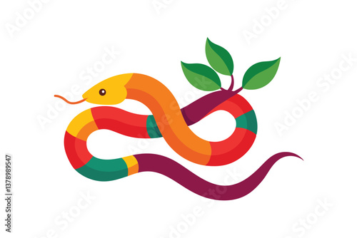 illustration of a cartoon snake