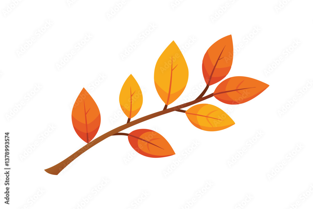 Naklejka premium autumn leaves isolated on white