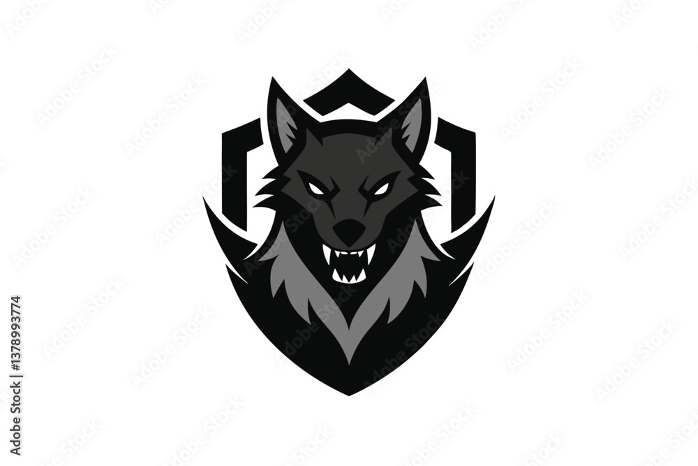 Obraz premium wolf head vector