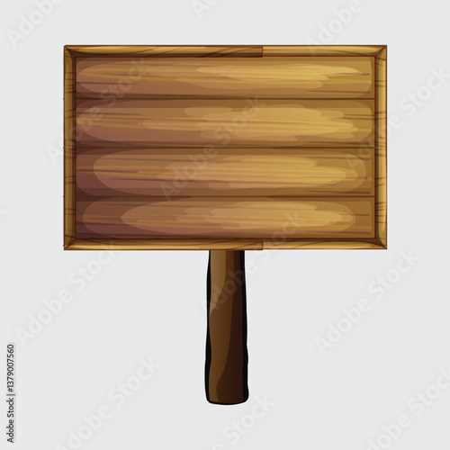 wooden sign board