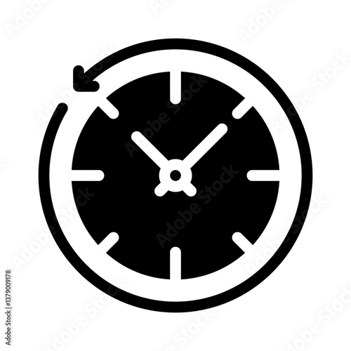 clock glyph icon
