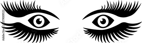 Eyebrows shaping icons in flat. isolated on transparent background