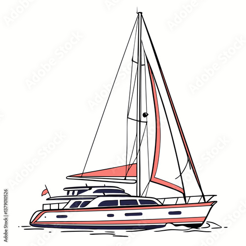 sailboat on the sea